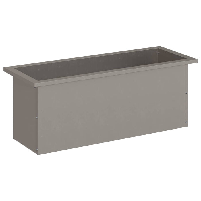 Jardinieră de grădină cu LED Ruginit 30 x 80 x 30 cm WALTI