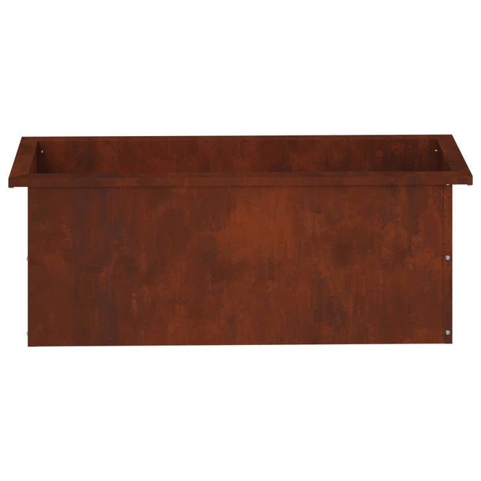 Jardinieră de grădină cu LED Ruginit 30 x 80 x 30 cm WALTI