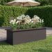 Jardinieră de grădină cu LED Negru 30 x 100 x 30 cm Oțel - WALTI WALTI