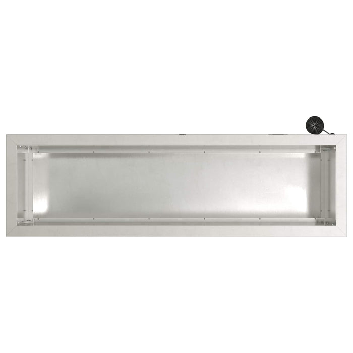 Jardinieră de grădină cu LED Argintiu 30 x 100 x 30 cm WALTI
