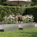Jardinieră de grădină cu LED 2 buc. Argintiu 30 x 100 x 30 cm - WALTI WALTI