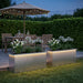 Jardinieră de grădină cu LED 2 buc. Argintiu 30 x 100 x 30 cm - WALTI WALTI