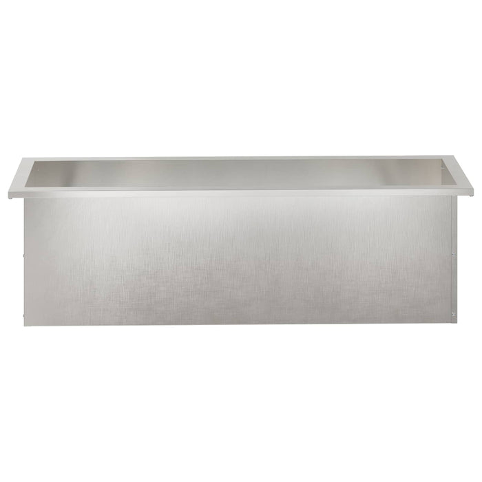 Jardinieră de grădină cu LED 2 buc. Argintiu 30 x 100 x 30 cm WALTI