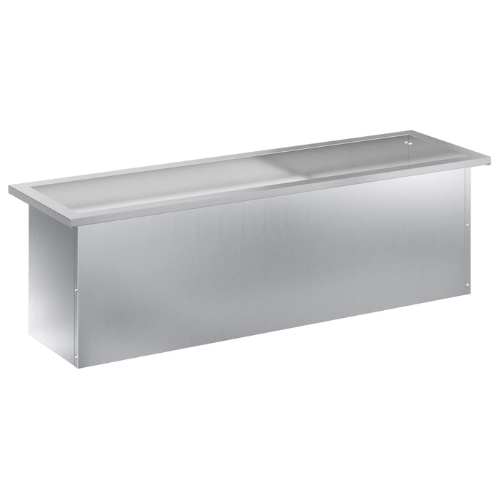 Jardinieră de grădină cu LED Argintiu 30 x 100 x 30 cm WALTI