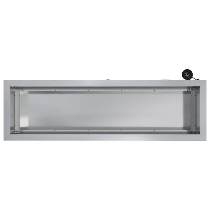 Jardinieră de grădină cu LED Argintiu 30 x 100 x 30 cm WALTI