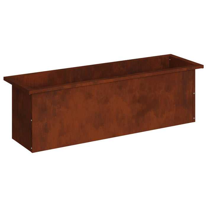 Jardinieră de grădină cu LED Ruginit 30 x 100 x 30 cm WALTI
