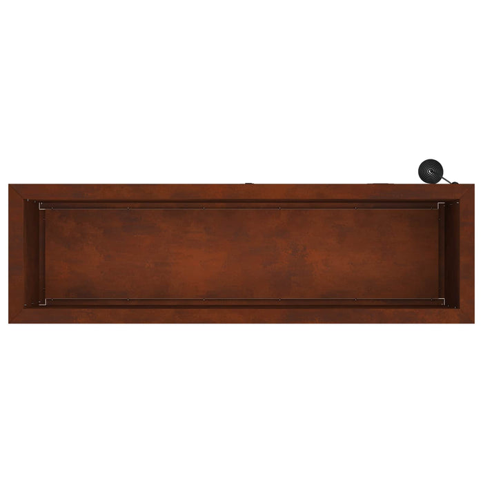 Jardinieră de grădină cu LED Ruginit 30 x 100 x 30 cm WALTI