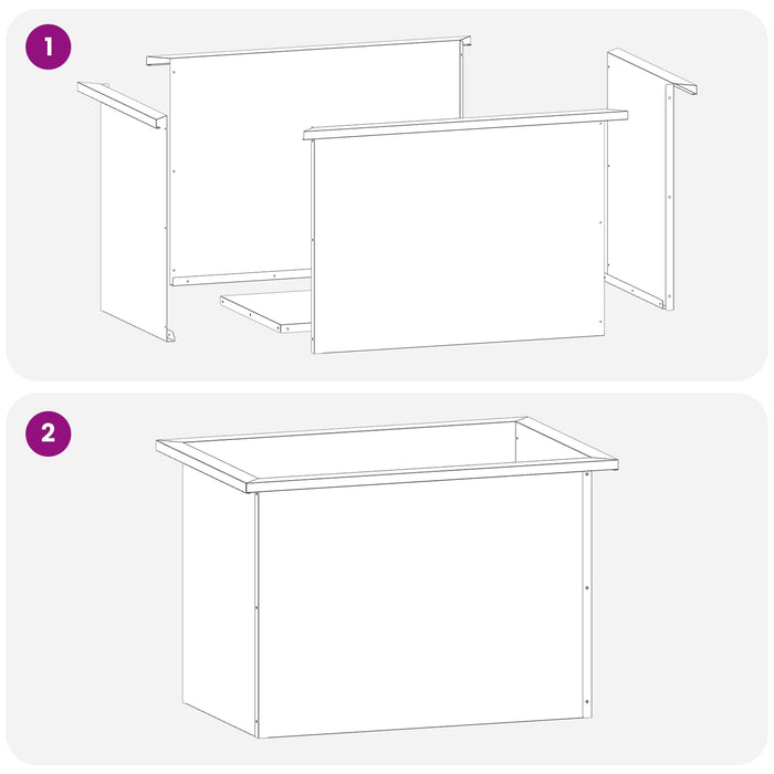 Jardinieră de grădină cu LED Antracit 40 x 60 x 40 cm Oțel WALTI