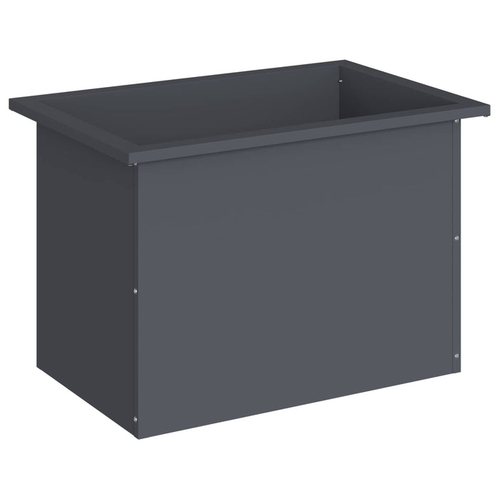 Jardinieră de grădină cu LED Antracit 40 x 60 x 40 cm Oțel WALTI