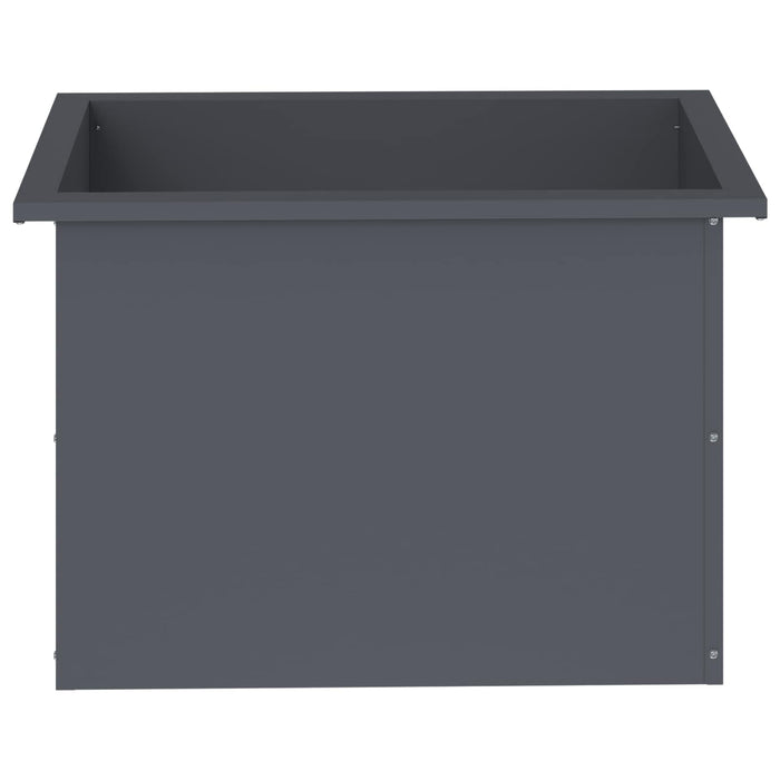 Jardinieră de grădină cu LED Antracit 40 x 60 x 40 cm Oțel WALTI