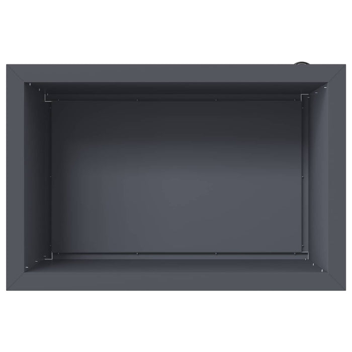 Jardinieră de grădină cu LED Antracit 40 x 60 x 40 cm Oțel WALTI