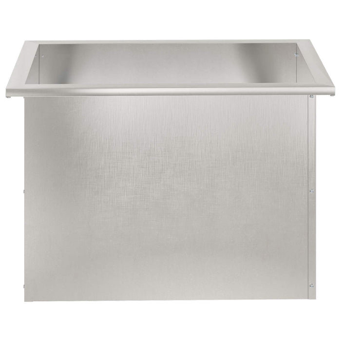 Jardinieră de grădină cu LED Argintiu 40 x 60 x 40 cm WALTI