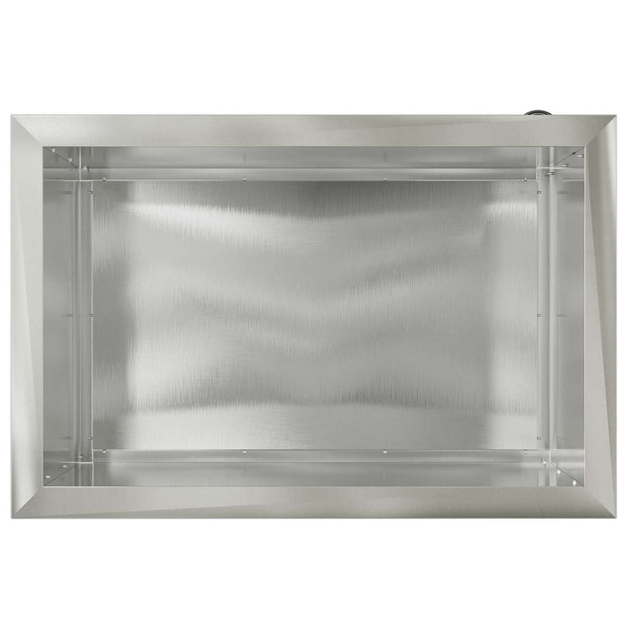 Jardinieră de grădină cu LED Argintiu 40 x 60 x 40 cm WALTI