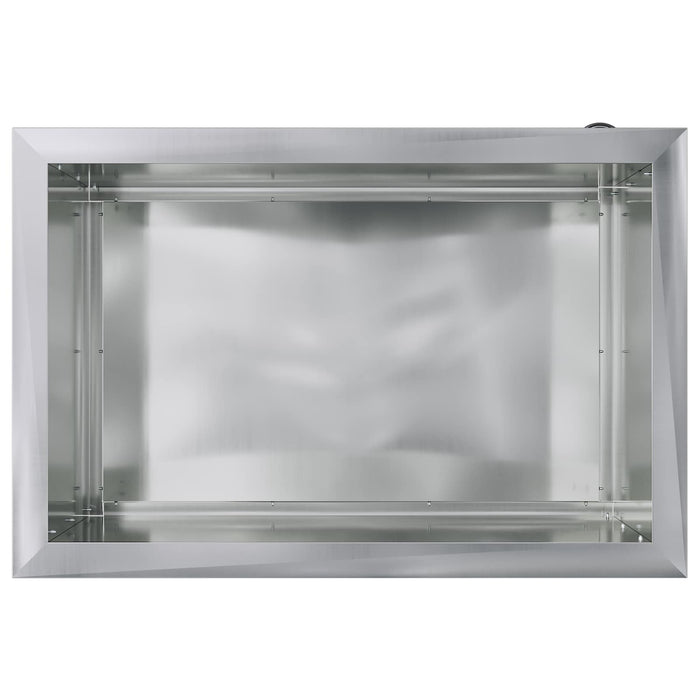 Jardinieră de grădină cu LED Argintiu 40 x 60 x 40 cm WALTI