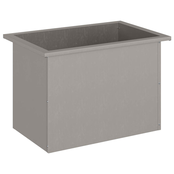 Jardinieră de grădină cu LED Ruginit 40 x 60 x 40 cm WALTI