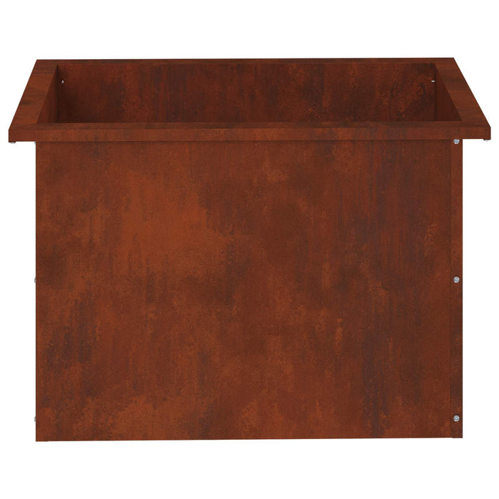 Jardinieră de grădină cu LED Ruginit 40 x 60 x 40 cm WALTI