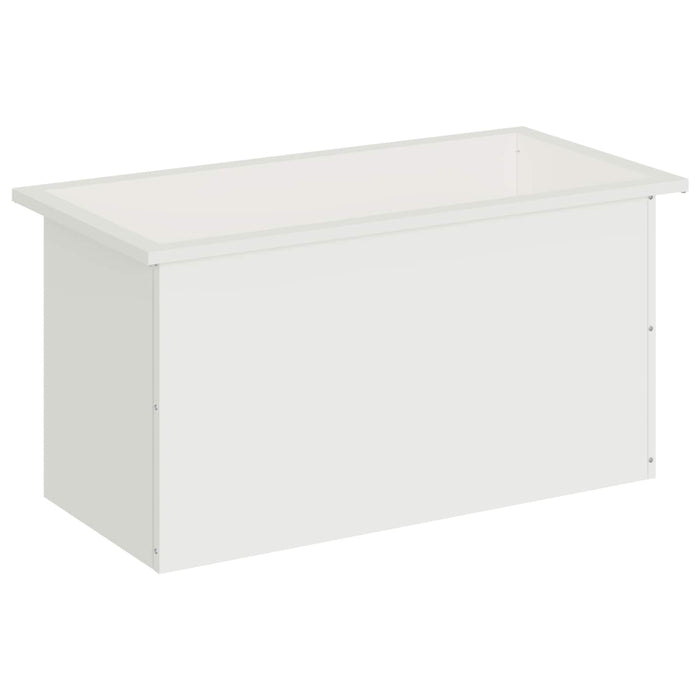 Jardinieră de grădină cu LED Alb 40 x 80 x 40 cm Oțel WALTI
