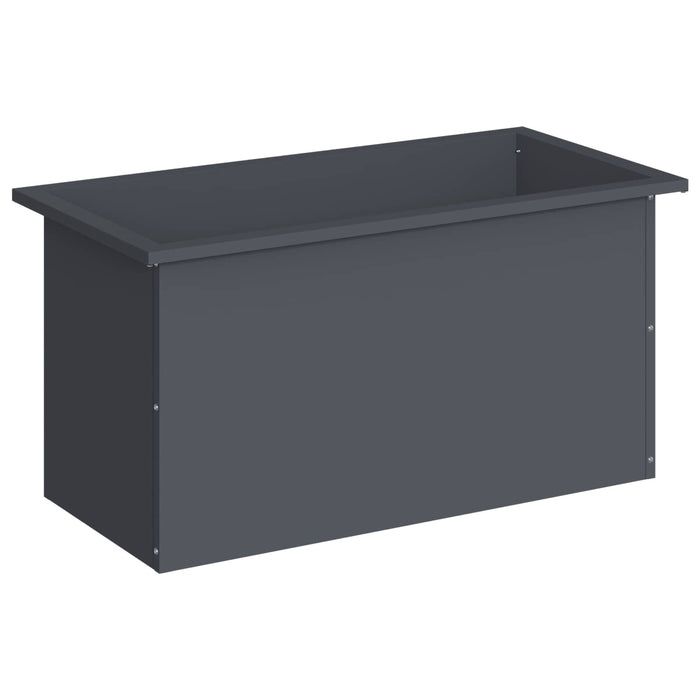 Jardinieră de grădină cu LED Antracit 40 x 80 x 40 cm Oțel WALTI