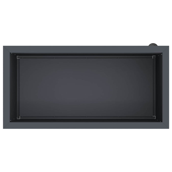 Jardinieră de grădină cu LED Antracit 40 x 80 x 40 cm Oțel WALTI