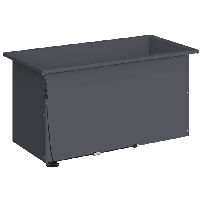 Jardinieră de grădină cu LED 2 buc. Antracit 40 x 80 x 40 cm WALTI