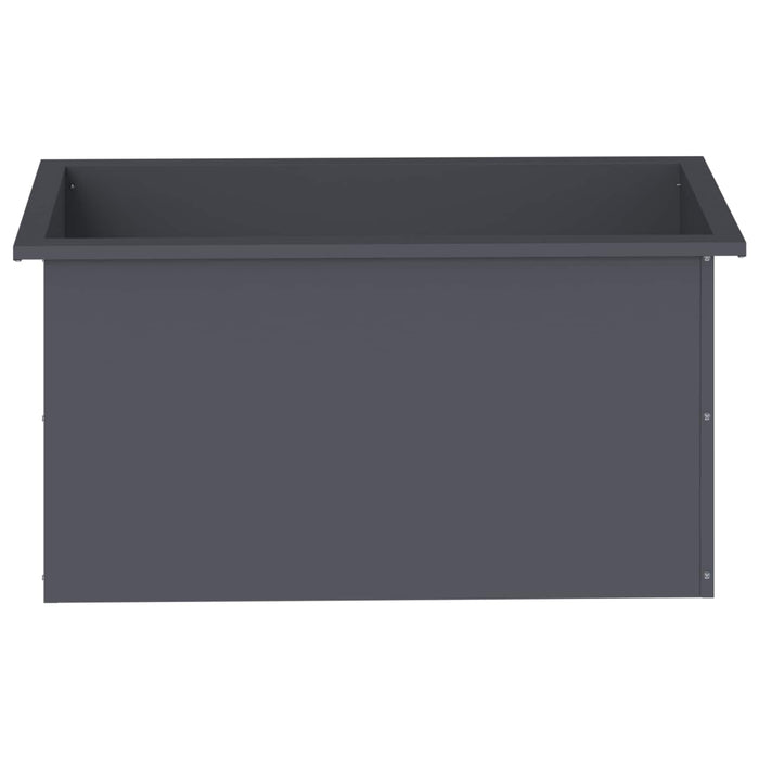 Jardinieră de grădină cu LED 2 buc. Antracit 40 x 80 x 40 cm WALTI