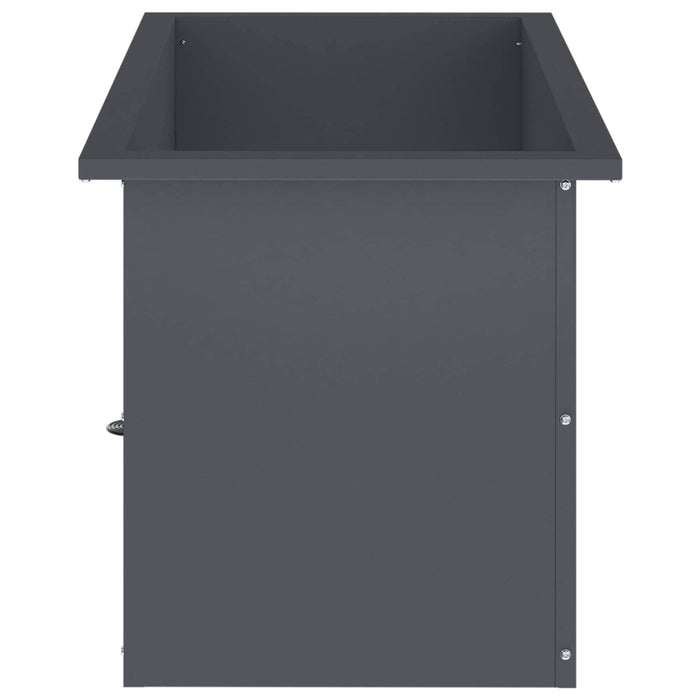 Jardinieră de grădină cu LED 2 buc. Antracit 40 x 80 x 40 cm WALTI
