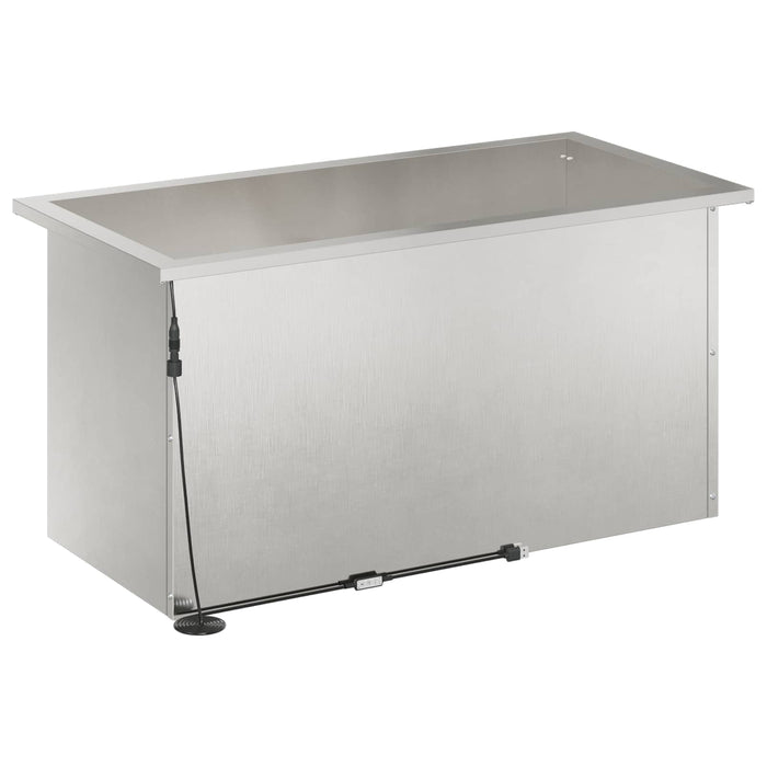 Jardinieră de grădină cu LED Argintiu 40 x 80 x 40 cm WALTI