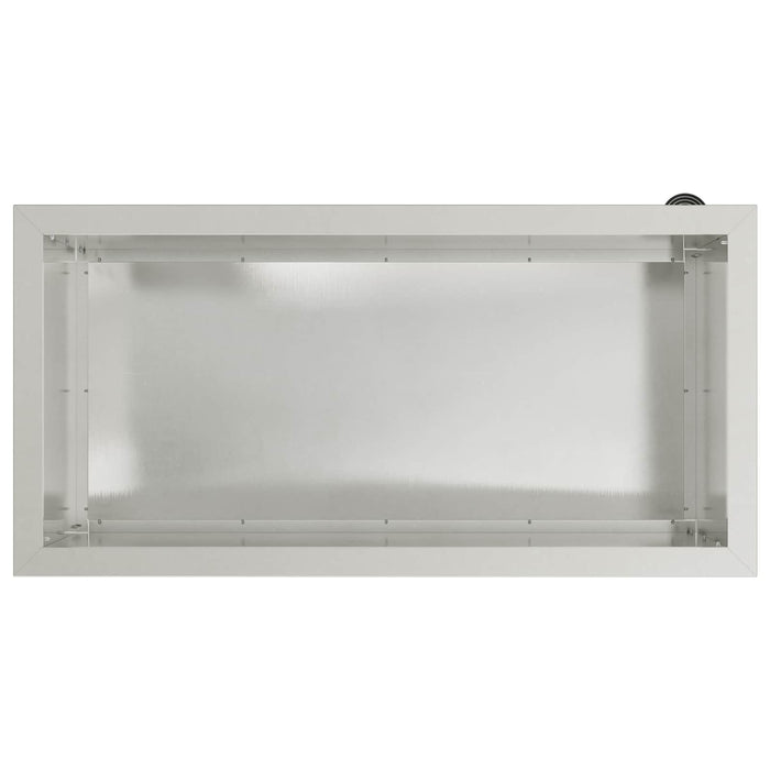 Jardinieră de grădină cu LED Argintiu 40 x 80 x 40 cm WALTI