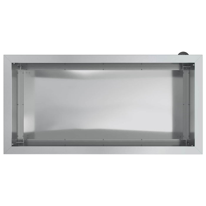 Jardinieră de grădină cu LED Argintiu 40 x 80 x 40 cm WALTI
