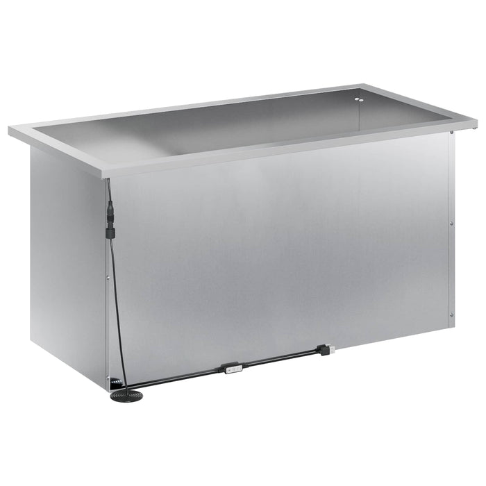 Jardinieră de grădină cu LED 2 buc. Argintiu 40 x 80 x 40 cm WALTI