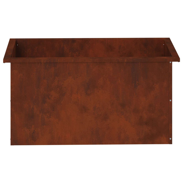 Jardinieră de grădină cu LED Ruginit 40 x 80 x 40 cm WALTI