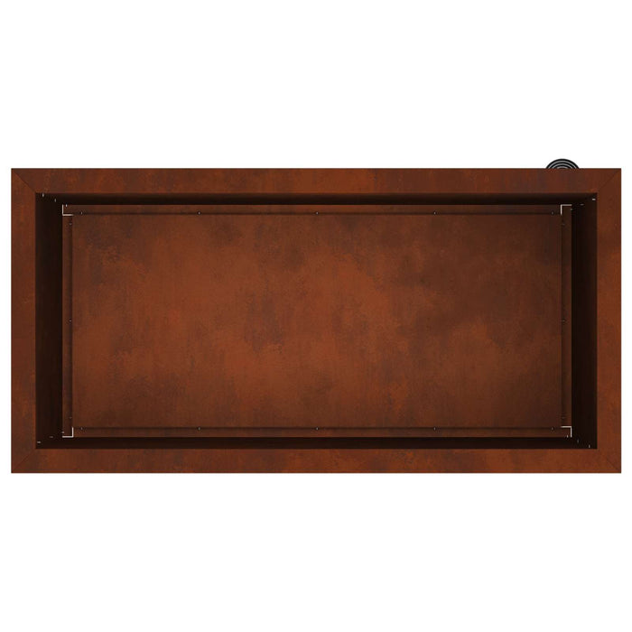 Jardinieră de grădină cu LED Ruginit 40 x 80 x 40 cm WALTI