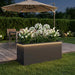 Jardinieră de grădină cu LED Negru 40 x 100 x 40 cm Oțel - WALTI WALTI