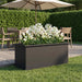 Jardinieră de grădină cu LED Negru 40 x 100 x 40 cm Oțel - WALTI WALTI