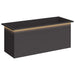 Jardinieră de grădină cu LED Negru 40 x 100 x 40 cm Oțel - WALTI WALTI