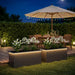 Jardinieră de grădină cu LED 2 buc. Negru 40 x 100 x 40 cm Oțel - WALTI WALTI