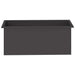 Jardinieră de grădină cu LED 2 buc. Negru 40 x 100 x 40 cm Oțel - WALTI WALTI