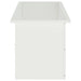 Jardinieră de grădină cu LED Alb 40 x 100 x 40 cm Oțel - WALTI WALTI