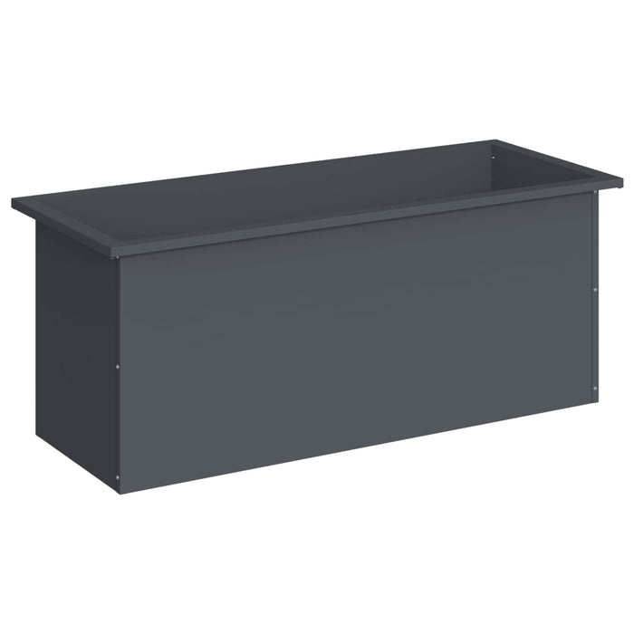 Jardinieră de grădină cu LED Antracit 40 x 100 x 40 cm Oțel WALTI