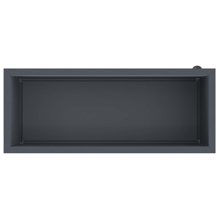 Jardinieră de grădină cu LED Antracit 40 x 100 x 40 cm Oțel WALTI