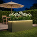 Jardinieră de grădină cu LED Verde măsliniu 40 x 100 x 40 cm - WALTI WALTI