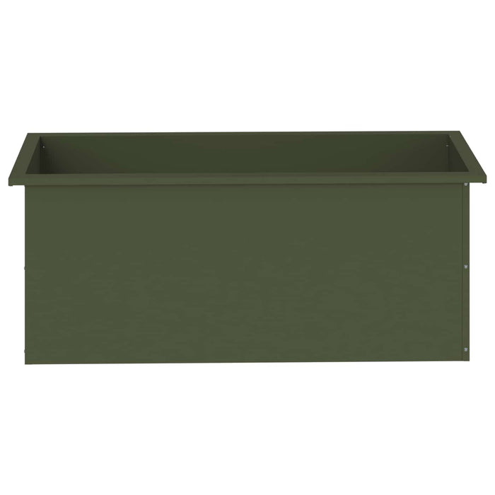 Jardinieră de grădină cu LED 2 buc. Verde măsliniu - WALTI WALTI