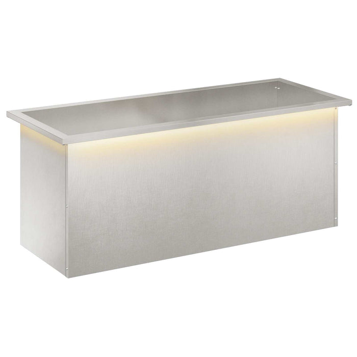 Jardinieră de grădină cu LED Argintiu 40 x 100 x 40 cm - WALTI WALTI