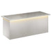 Jardinieră de grădină cu LED Argintiu 40 x 100 x 40 cm - WALTI WALTI