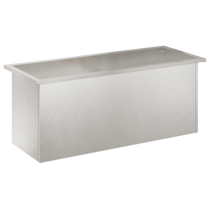 Jardinieră de grădină cu LED Argintiu 40 x 100 x 40 cm - WALTI WALTI