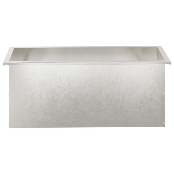 Jardinieră de grădină cu LED Argintiu 40 x 100 x 40 cm - WALTI WALTI