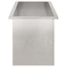 Jardinieră de grădină cu LED Argintiu 40 x 100 x 40 cm - WALTI WALTI