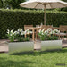 Jardinieră de grădină cu LED 2 buc. Argintiu 40 x 100 x 40 cm - WALTI WALTI