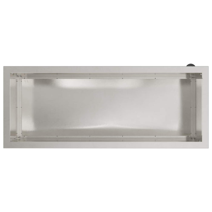 Jardinieră de grădină cu LED 2 buc. Argintiu 40 x 100 x 40 cm - WALTI WALTI