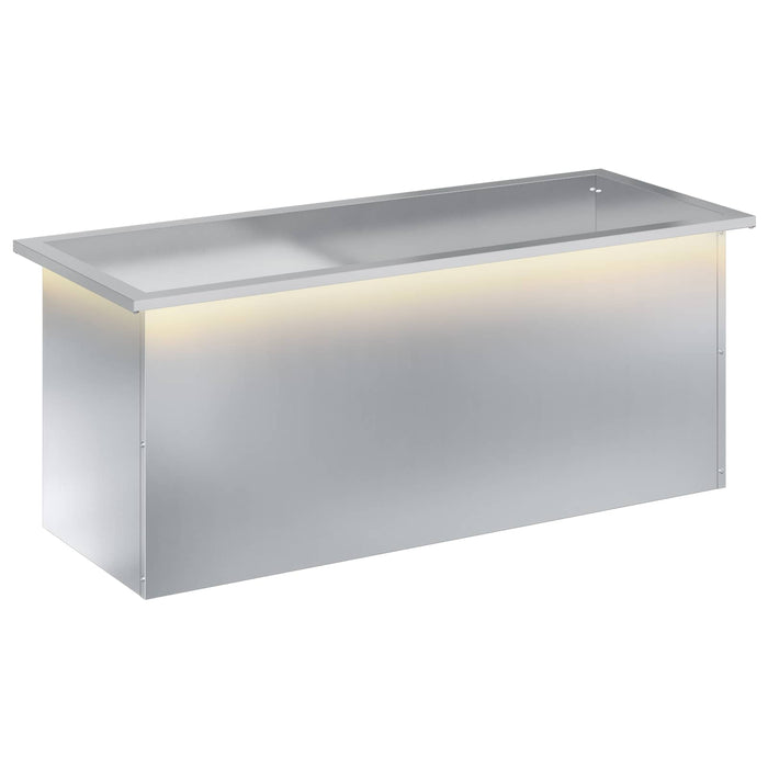 Jardinieră de grădină cu LED Argintiu 40 x 100 x 40 cm - WALTI WALTI